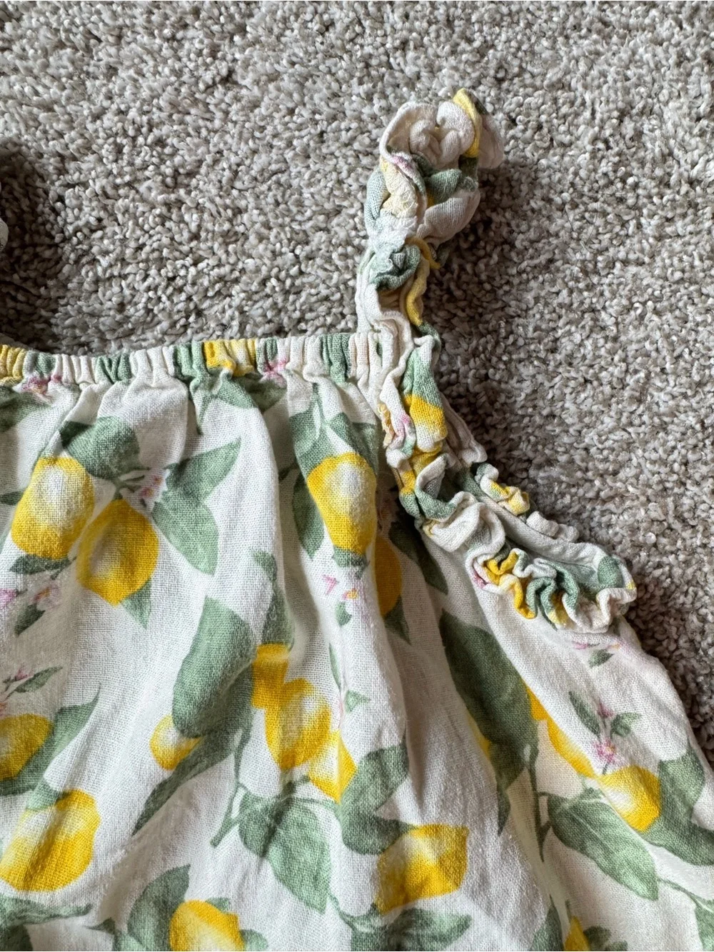 Carter’s Old Navy Girls Top Bundle Size 5T Chambray Shirt Lemon Tank